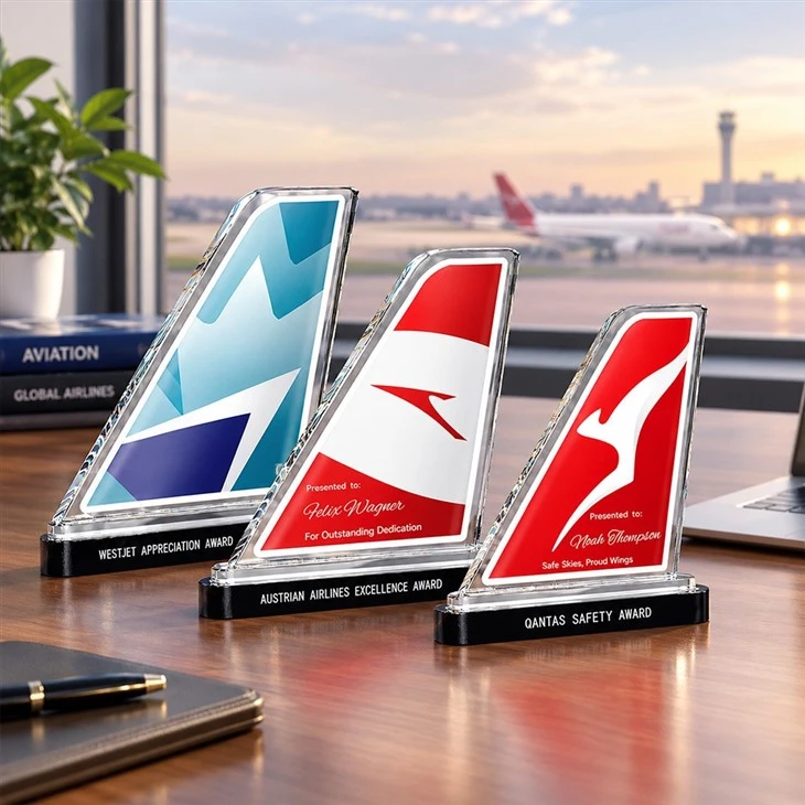 Glass Airplane Trophy Awards factory