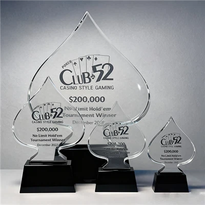 Trophée de poker Crystal