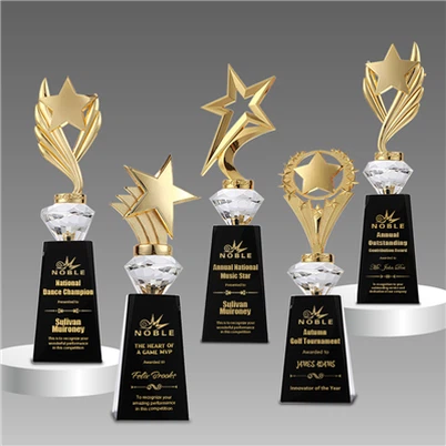 Trophée des étoiles en métal