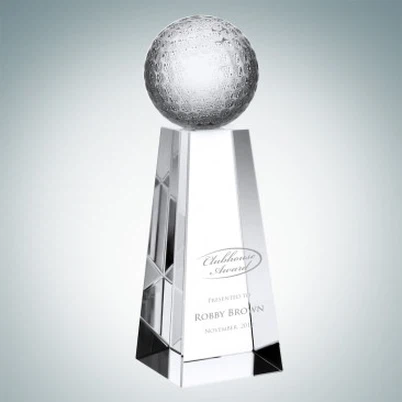 Trophée de tennis en cristal